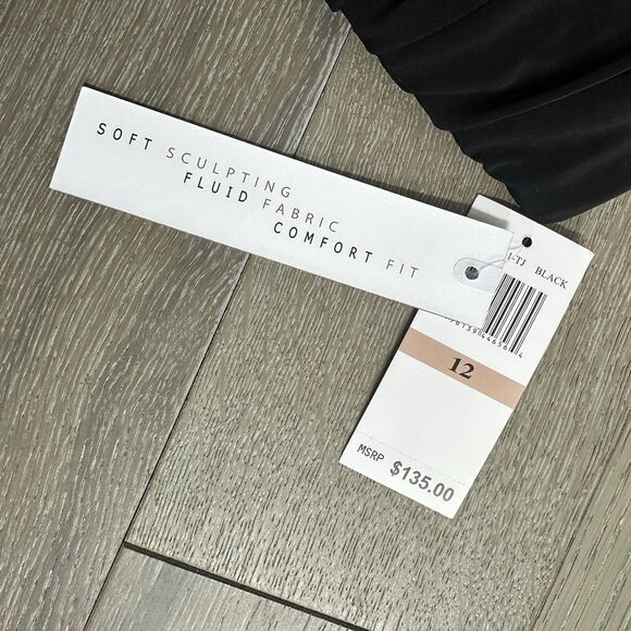 Beyond Control Black Ruffle Skirted One Piece Swimsuit Size 12 NWT $135 - Picture 3 of 5